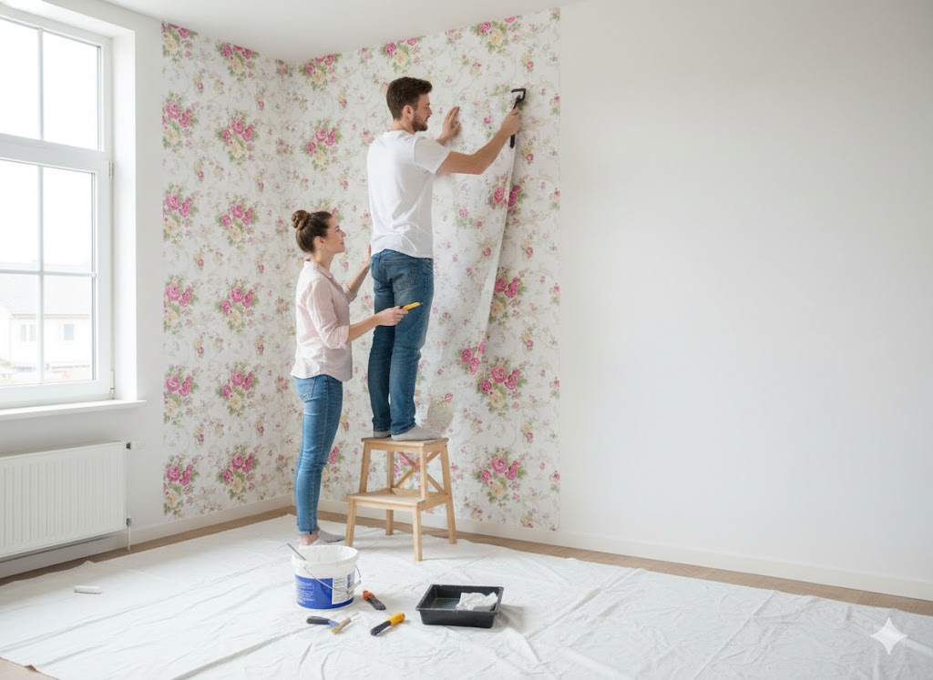 Romantikus Vintage Virágmintás Öntapadós Tapéta 45cm x 10m - Torch - Image 2