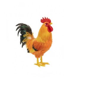 Húsvéti díszkakas fekete faroktollal 21 cm KTM