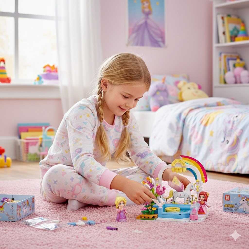 Varázslatos Unikornis medence építőjáték , 280 db -os , 6 éves kortól - Image 5