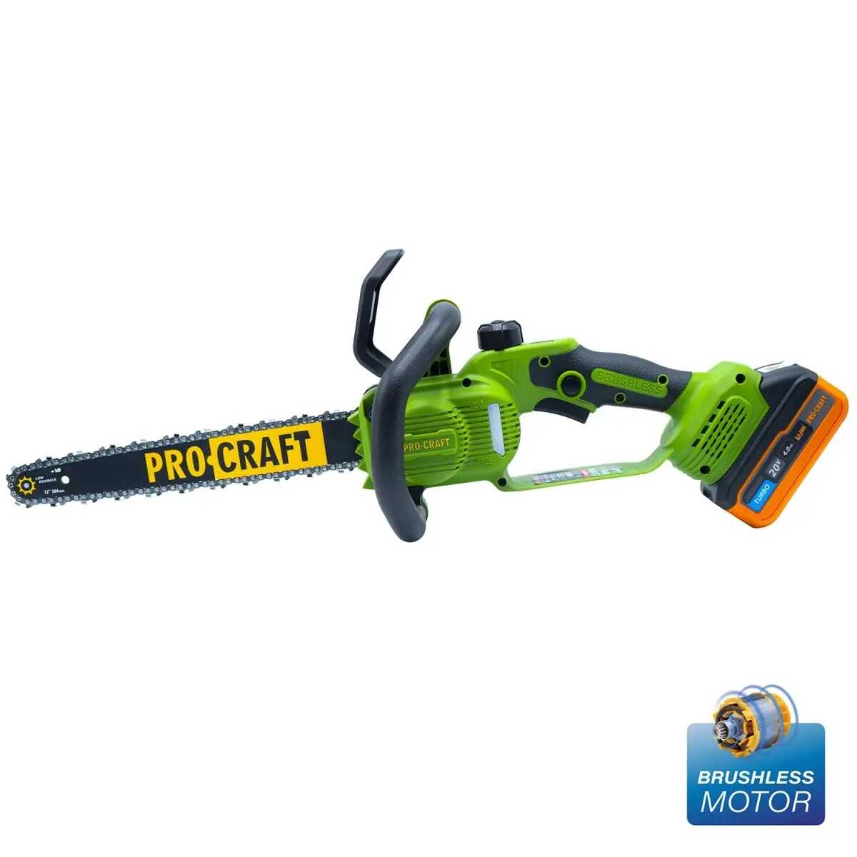 Akkumulátoros Láncfűrész 30cm (Brushless) 20V PKA33 PROCRAFT - Image 7