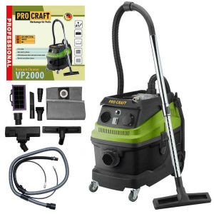 Ipari Száraz-Nedves Porszívó 30L 1600W (18 kPa) VP2000 PROCRAFT
