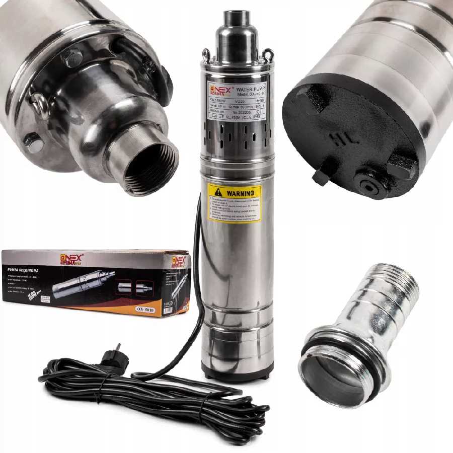 Mélykúti Csőbúvár Szivattyú - 2250W 60m Emeléssel 1" kimenettel ONEX 5010