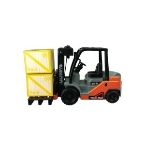 Emelhető Villás Targonca Játékszett Raklappal és Szállítmánnyal