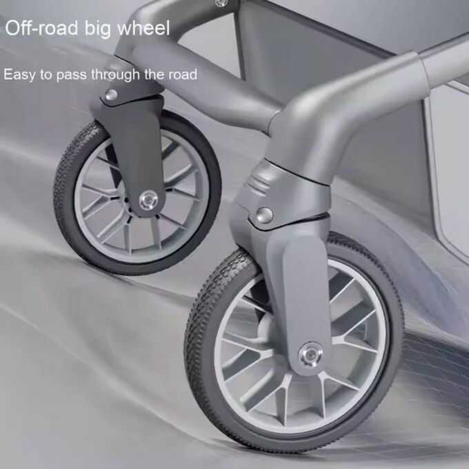 Összecsukható 3 az 1 ben Sport babakocsi 6-36 Hónapos korig szürke színben - Image 8