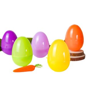 Újratöltető színes műanyag húsvéti tojás 4db/ csomag , 8 cm