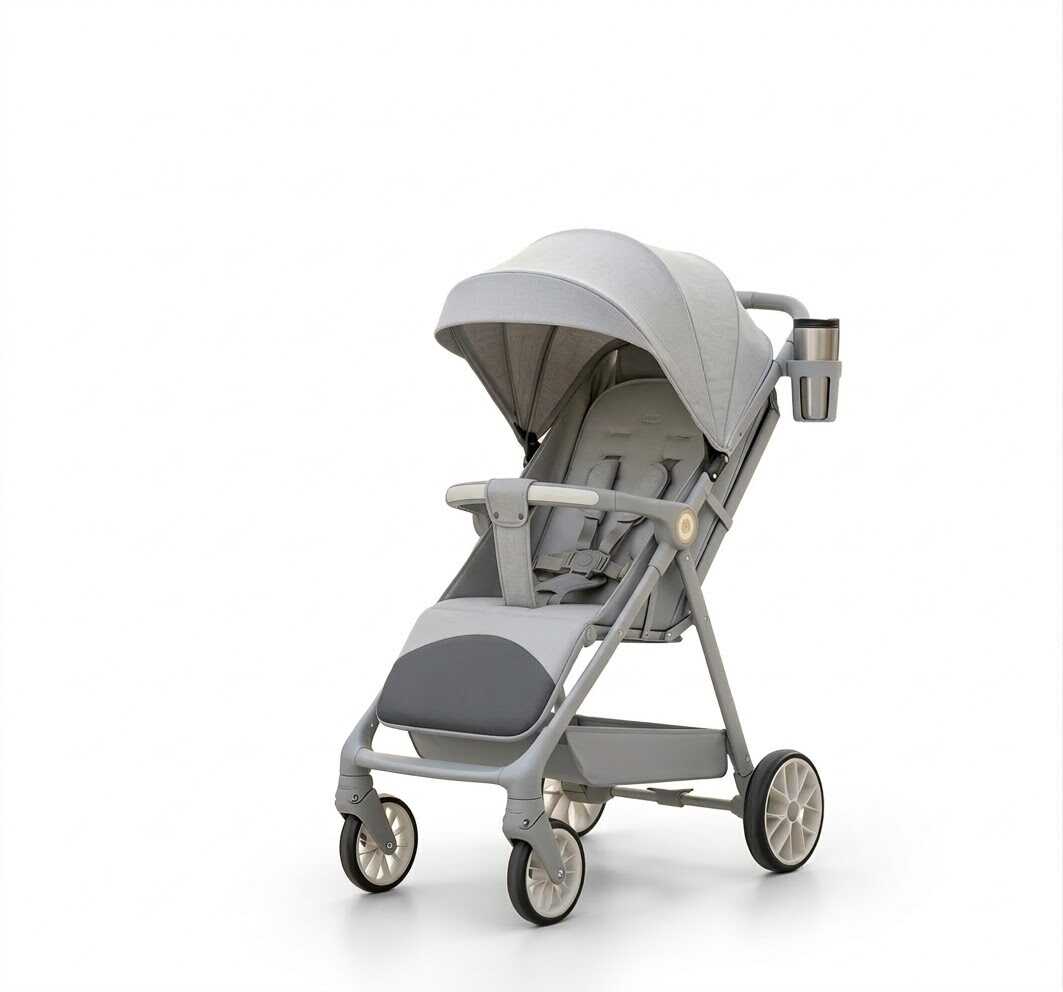 Összecsukható 3 az 1 ben Sport babakocsi 6-36 Hónapos korig szürke színben - Image 6