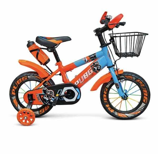 PUBG 5110 12" Gyerek Kerékpár – Kosárral és Világító segédkerekekkel