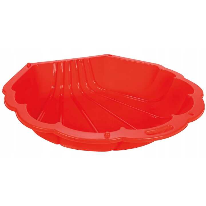 Kagyló homokozó / medence piros , 107 × 79 × 8 cm