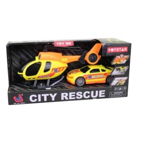 Hegyimentő csapat -Helikopter és hegyimentő autó , fény és hanghatásokkal