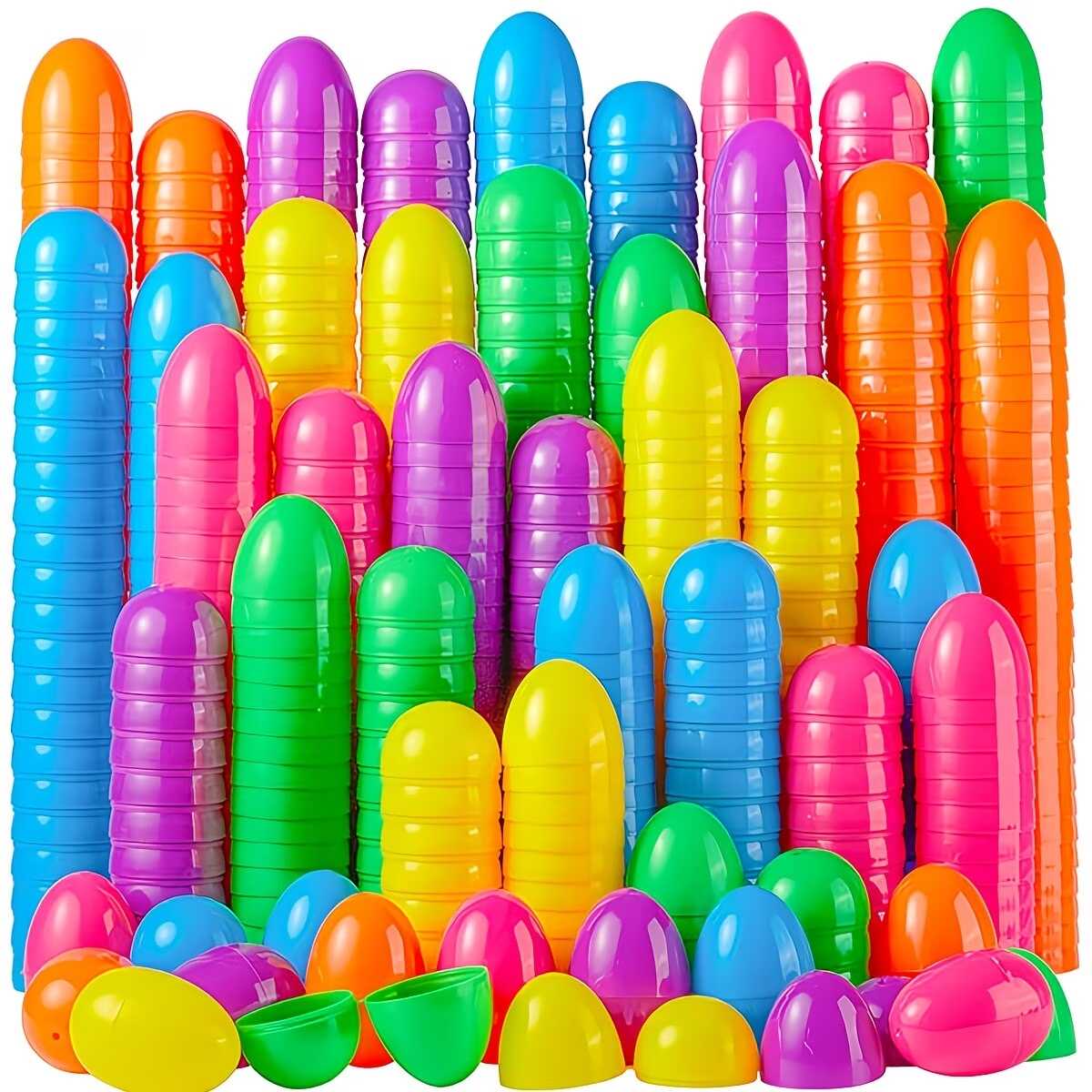 Újratöltehtő színes műanyag kistojás 18db / csomag , 4 cm - Image 2