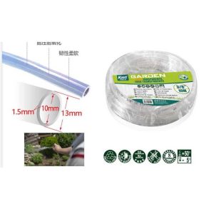 Átlátszó locsolótömlő víztiszta slag 3/8" (10/13mm) - 10m Kmt TOOLS