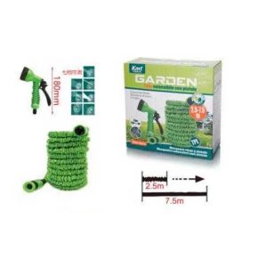 Mágikus táguló locsolótömlő készlet 7 funkciós szórófejjel 2.5m - 7.5m Kmt TOOLS