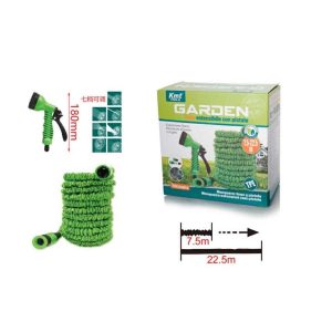 Mágikus táguló locsolótömlő készlet 7 funkciós szórófejjel 7.5m - 22.5m Kmt TOOLS