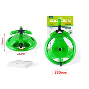 Kerti körforgó esőztető stabil talppal 3 karos automata locsolófej 220mm Kmt TOOLS