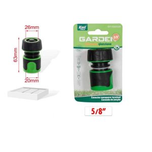 Kerti tömlő gyorscsatlakozó gumírozott markolattal 5/8" Kmt TOOLS