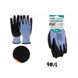 Latexszel mártott csúszásmentes szerelőkesztyű L-es méret Kmt TOOLS