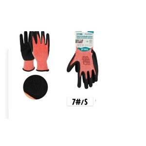 Kötött tenyérmártott kerti védőkesztyű S-es méret Kmt TOOLS