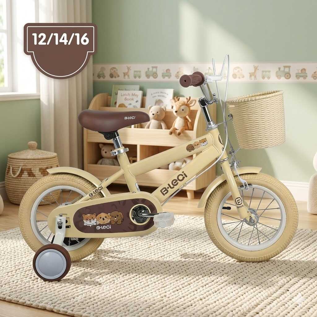 Prémium 12 " gyermek kerékpár kosárral és pótkerékkel