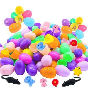 Újratöltehtő színes műanyag kistojás 18db / csomag , 4 cm