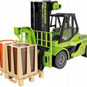 Multifunkciós Ipari Targonca Játékszett Emelhető Villával és Szállítmány tartozékokkal