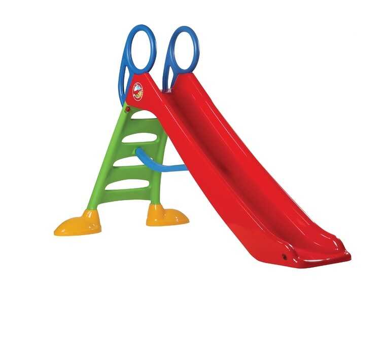 Nagy méretű műanyag kerti csúszda - 220 x 140 x 200 cm.