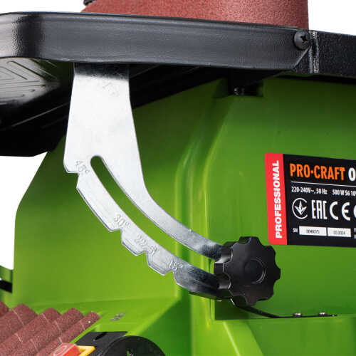 Oszcilláló Szalag- és Orsócsiszoló 500W (Dönthető Asztal) OSS500 PROCRAFT - Image 2
