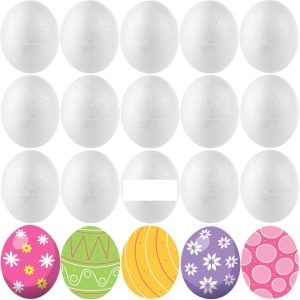 Hungarocel tojás 6db / csomag , vízfestékkel és ecsettel , 6 cm