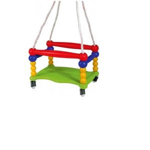 Színes, Függeszthető Műanyag hinta Tálcával – Kül- és Beltérre, 38×25 cm , max 50 kg-ig