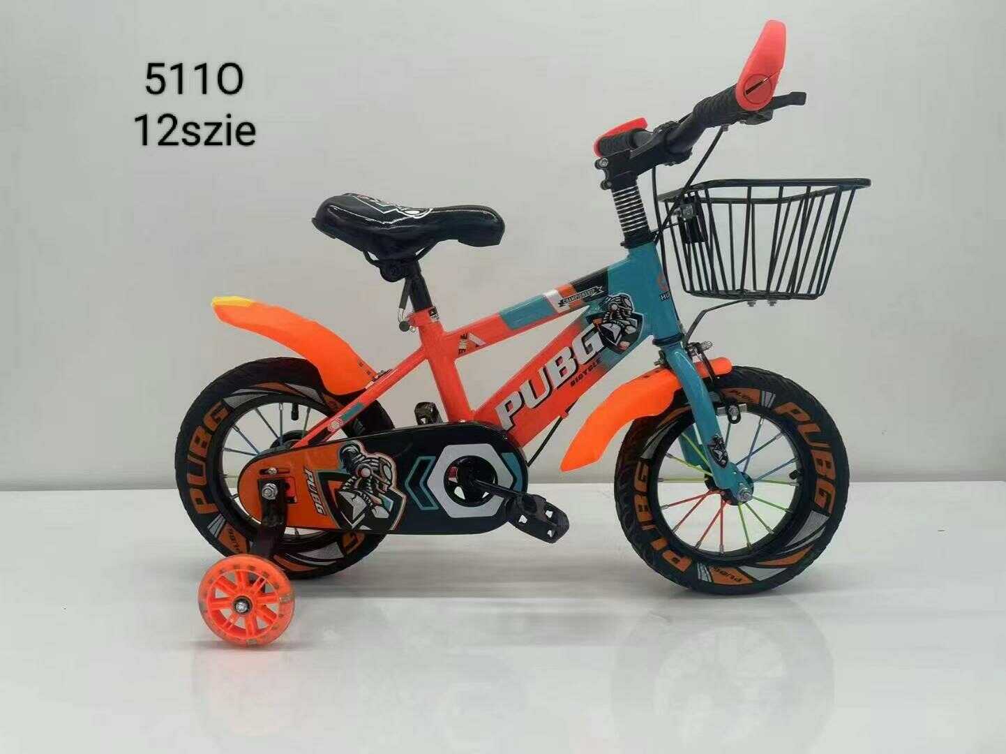 PUBG 5110 12" Gyerek Kerékpár – Kosárral és Világító segédkerekekkel