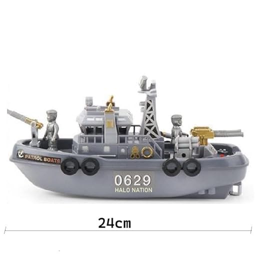 Vízi Rendészeti játék Őrhajó Fény- és Hanghatással - Image 2