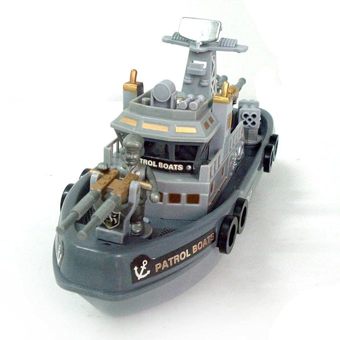 Vízi Rendészeti játék Őrhajó Fény- és Hanghatással - Image 8