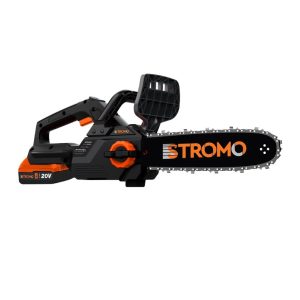 Professzionális Akkumulátoros Láncfűrész 20V, 30 cm (12") vágóhosszal, szénkefe nélküli motorral, 4 Ah akkumulátorral és töltővel STROMO AAS-44