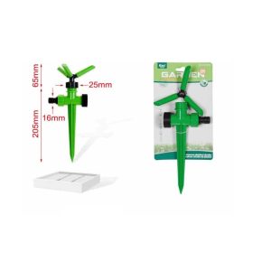 Kerti forgóesőztető leszúrható 3 karos automata locsolófej 270mm Kmt TOOLS