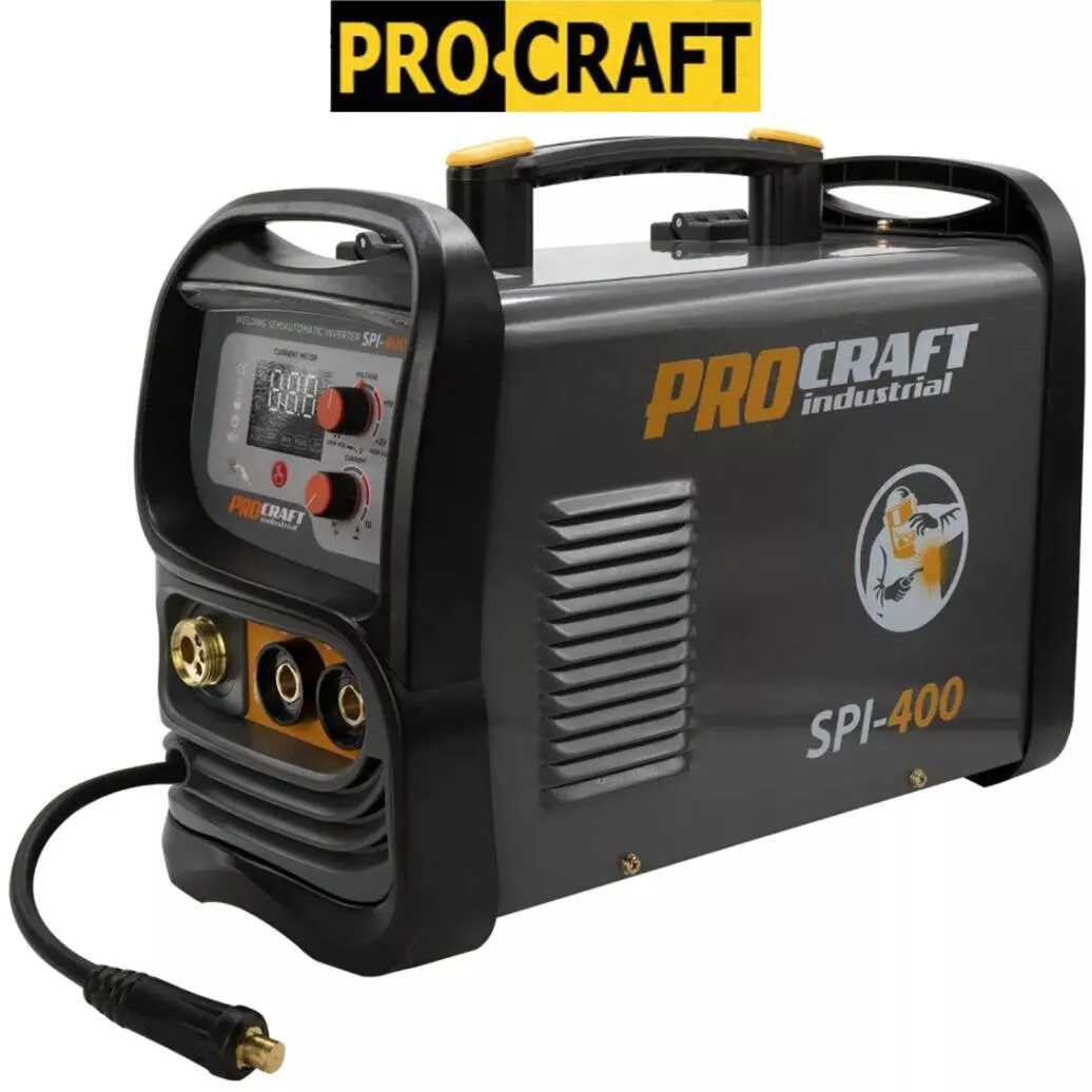 Inverteres Hegesztőgép 2 in 1 univerzális (Elektródás és Co) 200A LCD SPI-400 PROCRAFT - Image 2