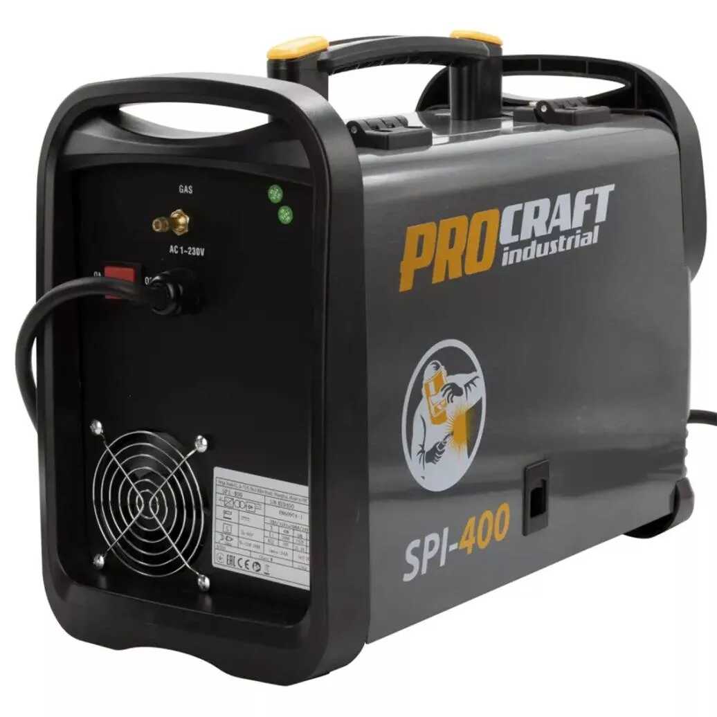 Inverteres Hegesztőgép 2 in 1 univerzális (Elektródás és Co) 200A LCD SPI-400 PROCRAFT