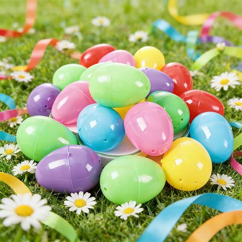 Újratöltehtő színes műanyag kistojás 18db / csomag , 4 cm - Image 6