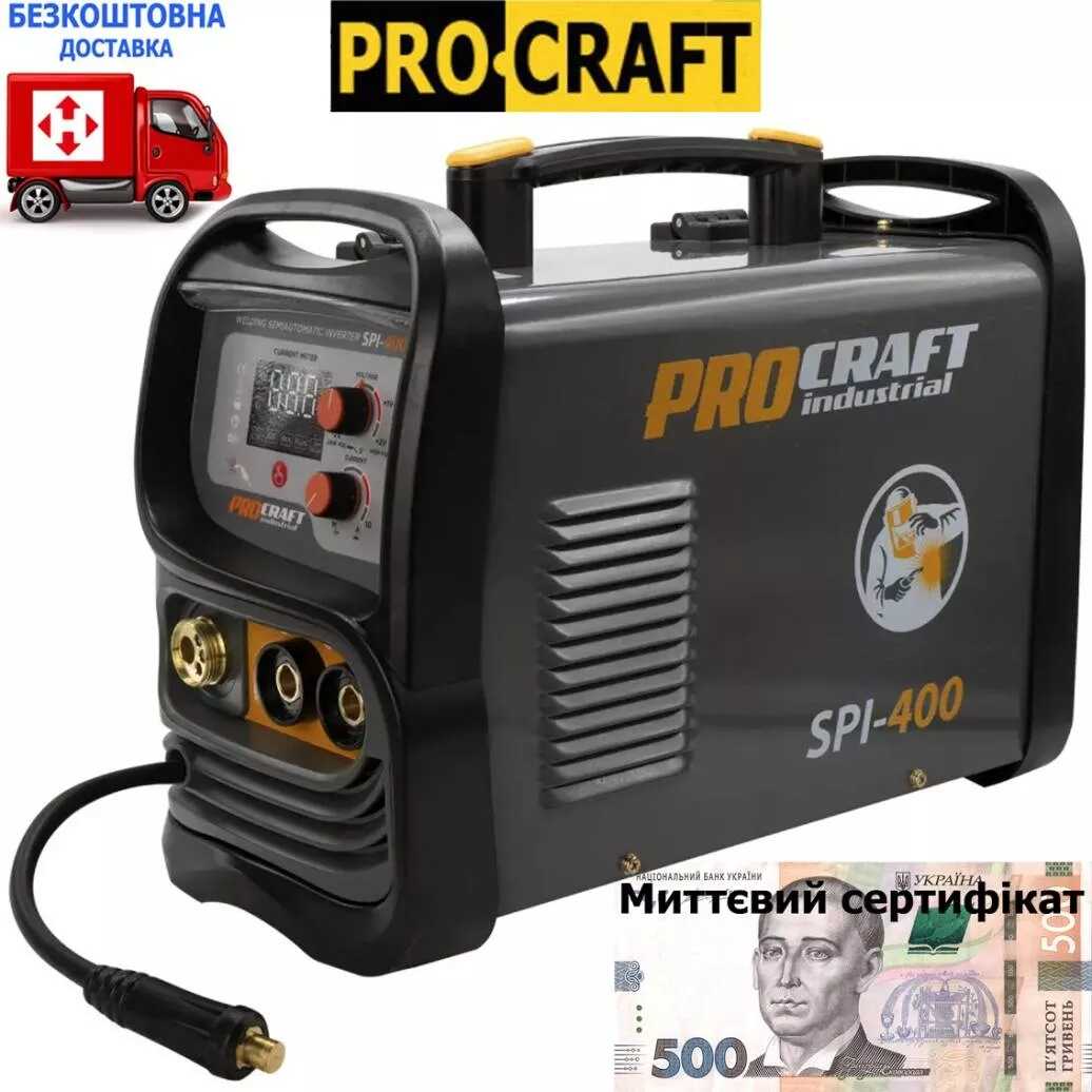 Inverteres Hegesztőgép 2 in 1 univerzális (Elektródás és Co) 200A LCD SPI-400 PROCRAFT - Image 8
