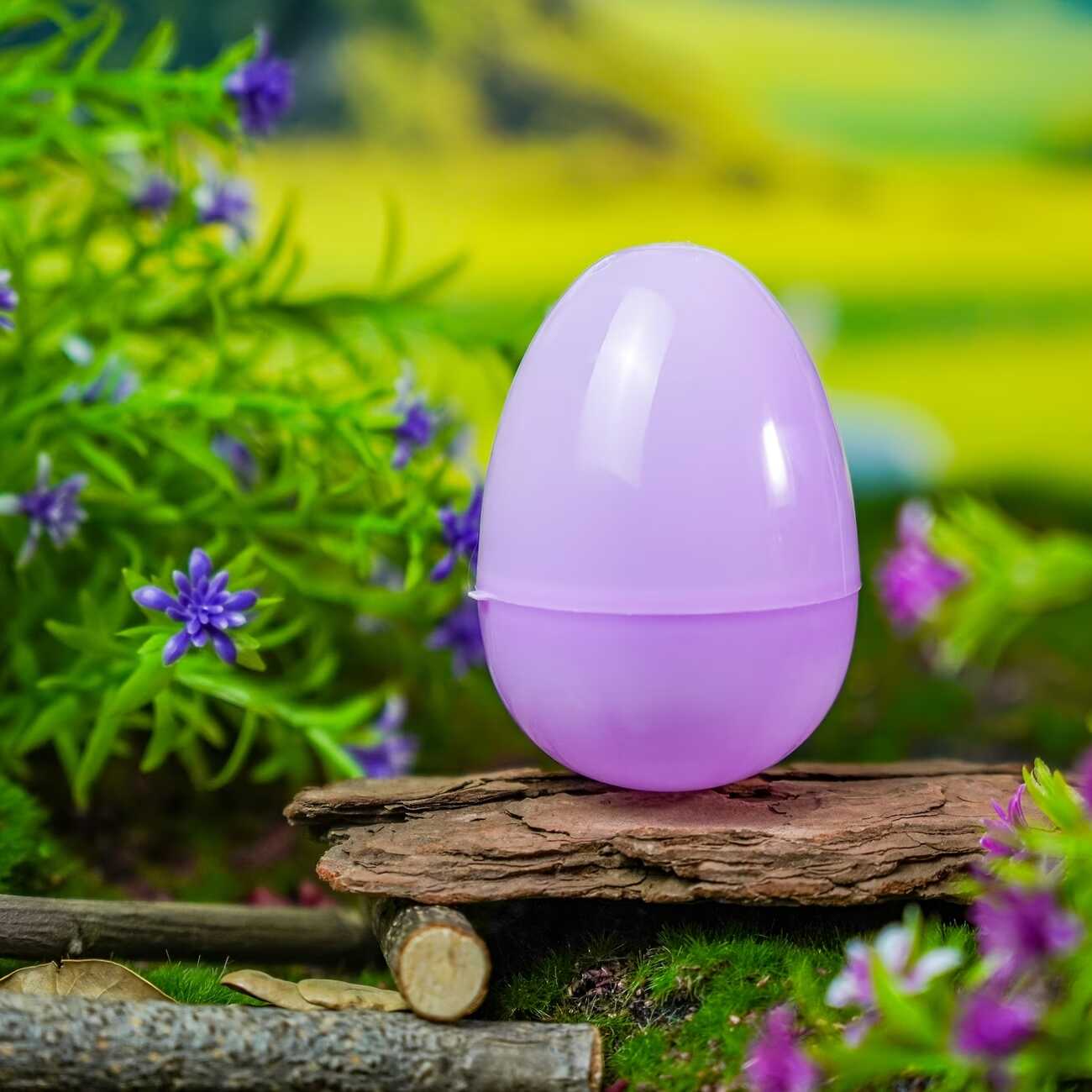 Újratöltető színes műanyag húsvéti tojás 4db/ csomag , 8 cm - Image 8