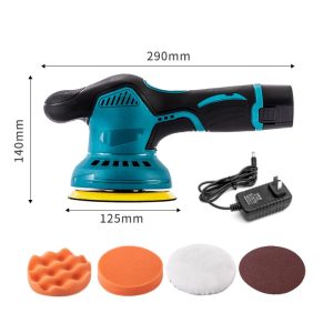 Akkumulátoros Polírozógép és csiszoló 12V 2 akkuval (2500-5500 RPM) SAT-1053 SUPAMASTER