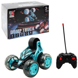 Távirányítós kaszakadőr autó 360°-os forgással , kétoldalas haladással , fény és hangeffektusokkal