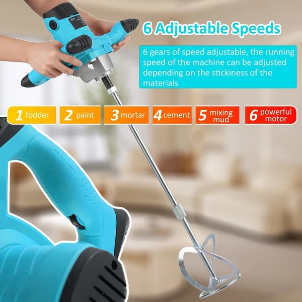 Elektromos Keverőgép - 2 db keverőszárral 3700W Ipari Teljesítmény SM-1020 SUPAMASTER - Image 12