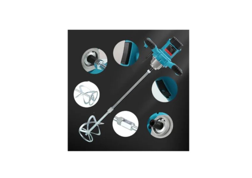 Elektromos Keverőgép - 2 db keverőszárral 3700W Ipari Teljesítmény SM-1020 SUPAMASTER - Image 8