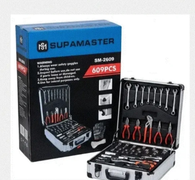609 Részes Szerszámkészlet - Alumínium Gurulós Kofferben SM-2609 SUPAMASTER