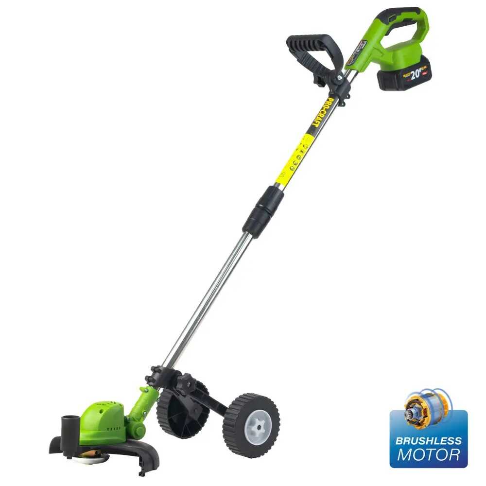 Akkumulátoros kerekes Szegélynyíró fűkasza 230mm (Szénkefe nélküli + Kerekes) PTA-25BL-1B PROCRAFT - Image 6