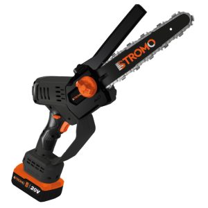 Akkumulátoros Láncfűrész Szett 20V, Brushless motorral, dupla (6" és 8") vágókészlettel STROMO AAS22