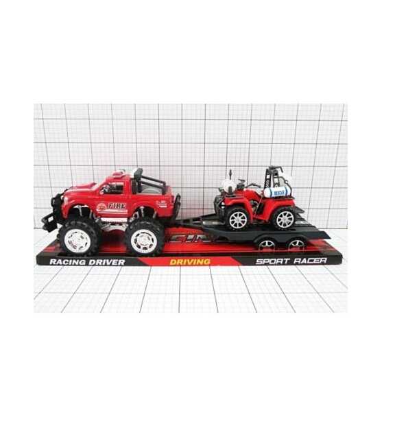 Tűzoltó Off-Road Terepjáró Utánfutóval és Mentő Quad Járművel - Image 2