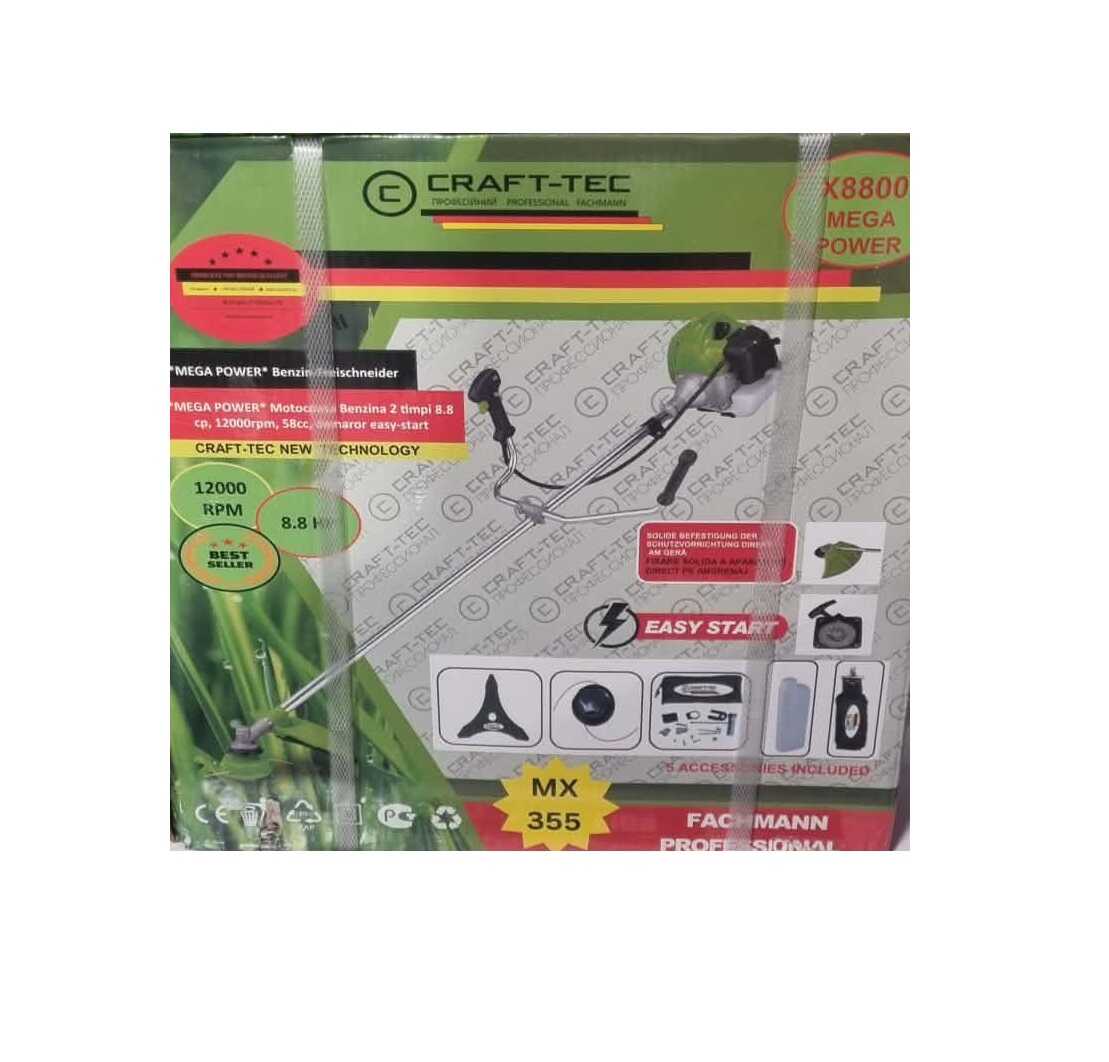 Benzines Fűkasza - 7.6 LE Extra Power Ultra Pro X5600 CRAFT-TEC - Image 5