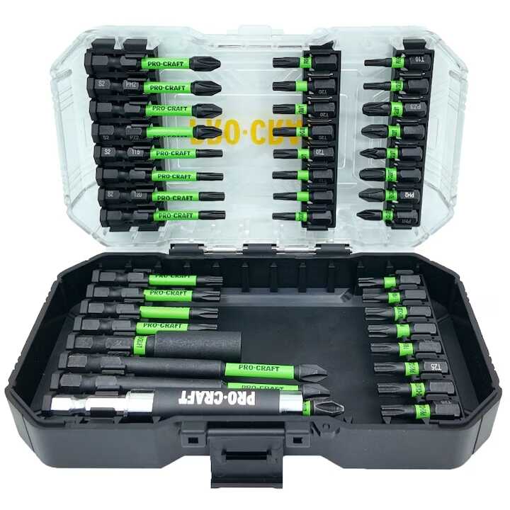 Profi Ütveálló Bit Készlet 41 részes (Impact S2) IBS-41 PROCRAFT - Image 3
