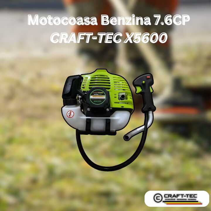 Benzines Fűkasza - 7.6 LE Extra Power Ultra Pro X5600 CRAFT-TEC - Image 7