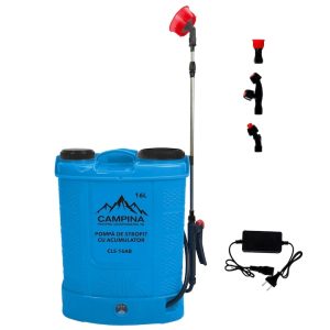 Akkumulátoros Háti Permetező - 16L 12V/8Ah (Összesen 16 Liter) CLS-16AB CAMPINA